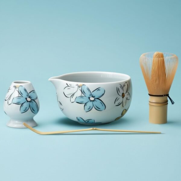 Atellya Flower Brisbane Matcha Set – Bowl, Whisk, Scoop & Stand Set