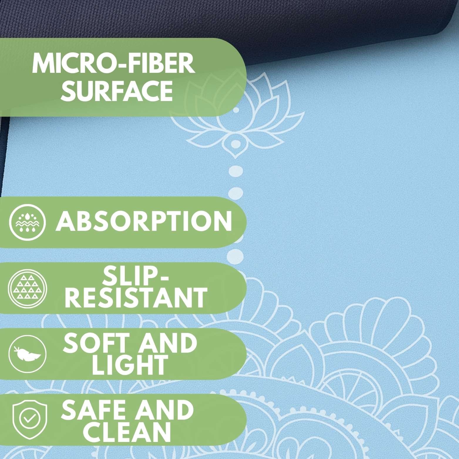 Atellya Pilates Reformer Mat Set – Blue | Non-Slip, Ultra-Light & Hygienic Cover - Image 6