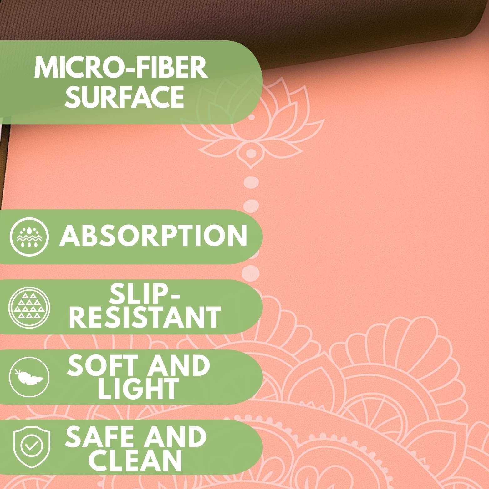 Atellya Pilates Reformer Mat Set – Coral | Non-Slip, Ultra-Light & Hygienic Cover - Image 3