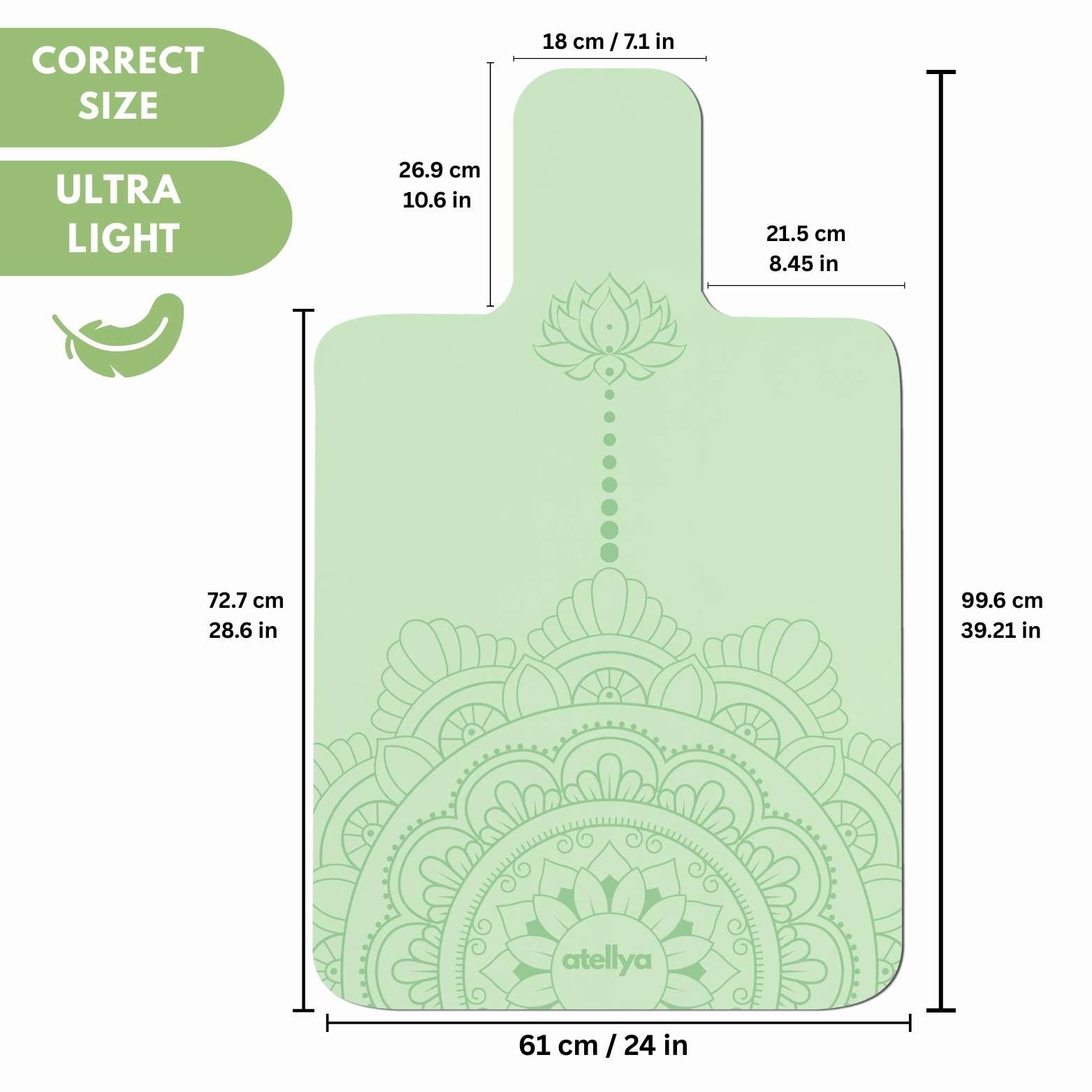 Atellya Pilates Reformer Mat Set – Mint Green | Non-Slip, Ultra-Light & Hygienic Cover - Image 5